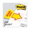 Post-it Flags 1 in. "Sign Here" Arrow Message Page Flags - Yellow (50-Flags/Dispenser, 2-Dispensers/Pack)